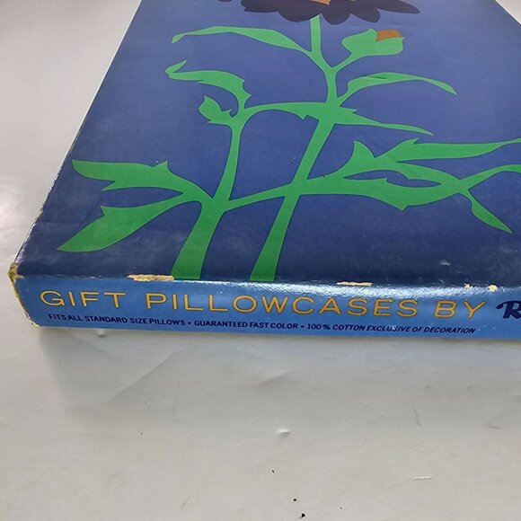 Vintage Riegel Gift Pillowcases Set Mr Mrs Wedding Gift Cotton - Picture 5 of 7